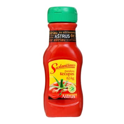 Aštrusis SUSLAVIČIAUS pomidorų kečupas, 500 g