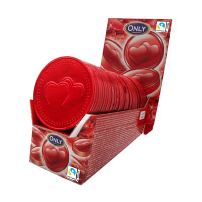 Pieninis šokoladas su širdele ONLY, 21,5 g