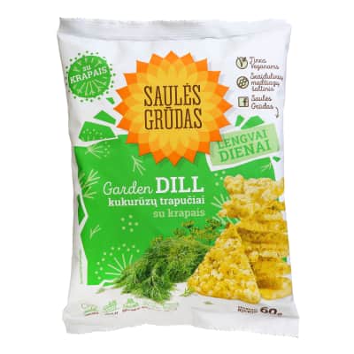 Kukurūzų trapučiai su krapais SG, 60 g