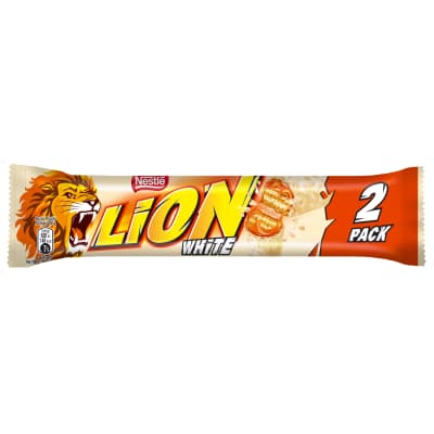 Batonėlis NESTLE LION WHITE 2 PACK, 60g