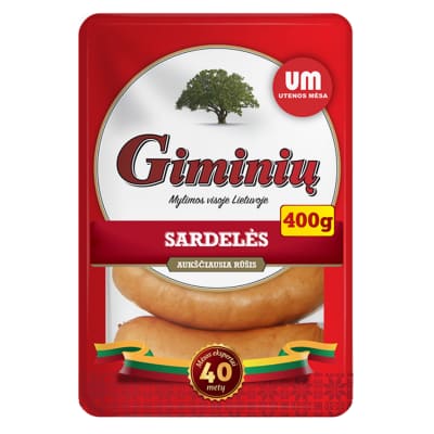 Virtos GIMINIŲ sardelės, a.r., 400 g