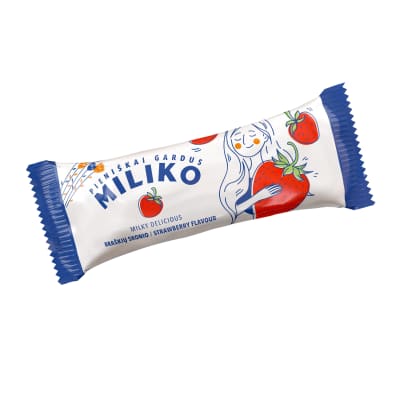 Braškių skonio gl. desertas MILIKO, 35 g