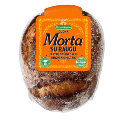 Duona su raugu ir rugin. miltais MORTA, 500 g