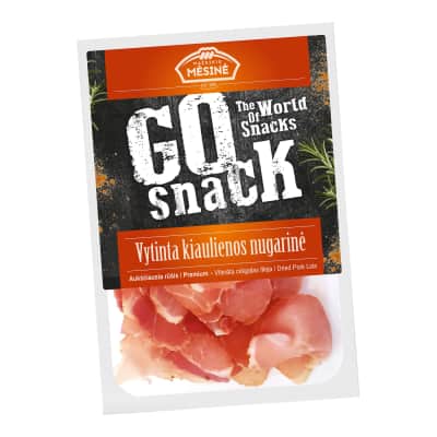 Vytinta pjaust. nugarinė GO SNACK, 160 g