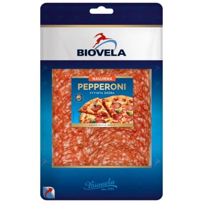 Vytinta dešra PEPPERONI BIOVELA, a. r., 90 g