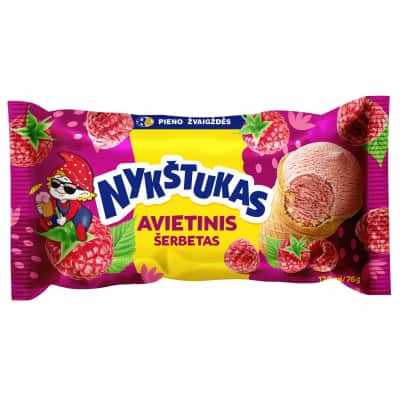 Avietinis šerbetas NYKŠTUKAS, 120 ml / 76 g