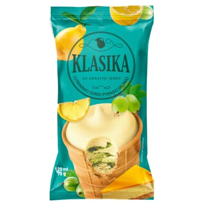 Sūrio pyr. sk. valg. ledai KLASIKA, 120ml/75g