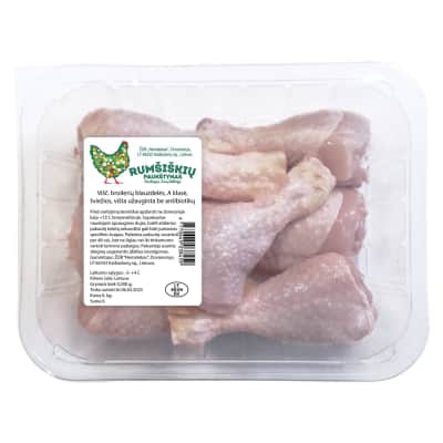 Viščiukų broilerių blauzdel. be ant., 500 g