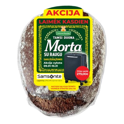 Tamsi duona su raugu, saulėgrąž. MORTA, 500 g
