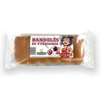 Bandelės su vyšniomis, 250 g