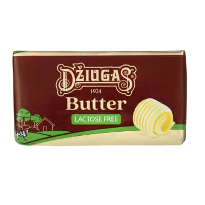 Sviestas be laktozės DŽIUGAS, 82 %, 170 g