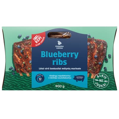 Lėtai virti šonkauliai mėlyn. marinate, 900 g