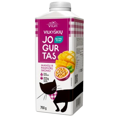 Mangų ir pasifl. sk. jogurtas VILVI, 2%, 750g