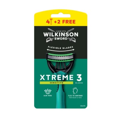 V.vien.skus.WILKINSON EXTRA3 SENS,3+1vnt