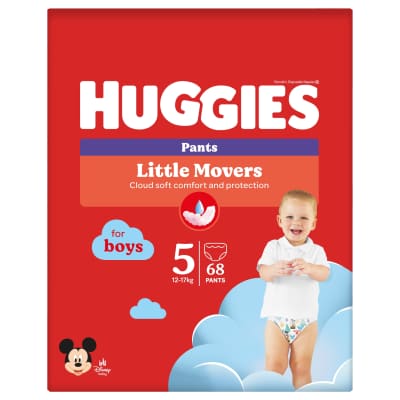Sauskel.-kelnait.HUGGIES BOY(5)12-17kg,68vnt.