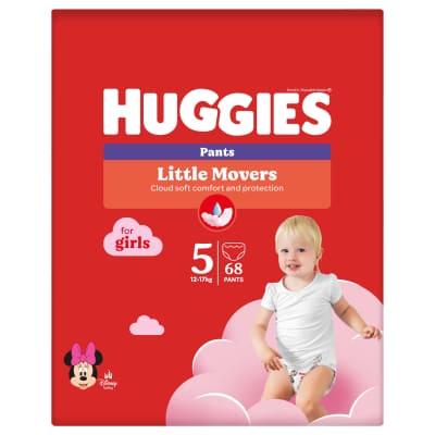 Sauskel.-kelnait.HUGGIES GIRL(5)12-17kg,68vnt
