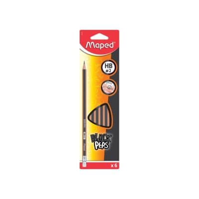 Graf. pieštukas MAPED BLACKPEPS, 6 vnt., BS26