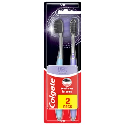 Šepetėlis COLGATE HIGH DENSITY CHARCOAL,2vnt.