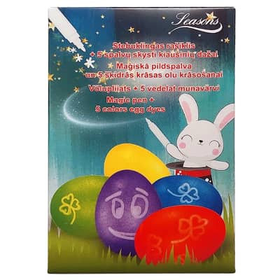 Kiaušinių dažų rinkinys MAGIC, 5 spal., ES26