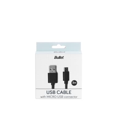 Laidas BULLET 2,0 MICRO USB, 3 m, AW26
