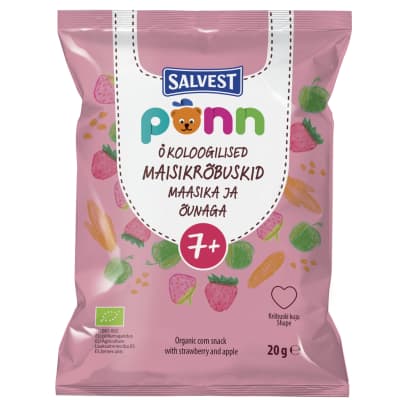 Ekol. užkandis su brašk. ir obuol. PONN, 20 g