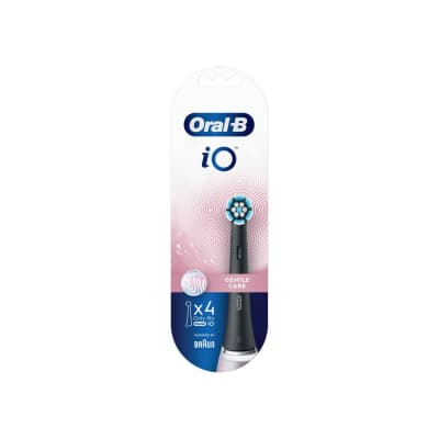 Šep.galv.ORAL B iO REFILL GENTLE BLACK, 4vnt