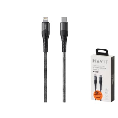 Kabelis HAVIT C - L pintas 30 W 1 m DOT 6136