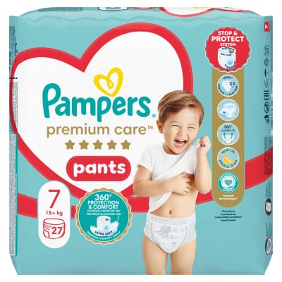Sauskelnės PAMPERS PREMIUM, 7 d, 27 vnt.