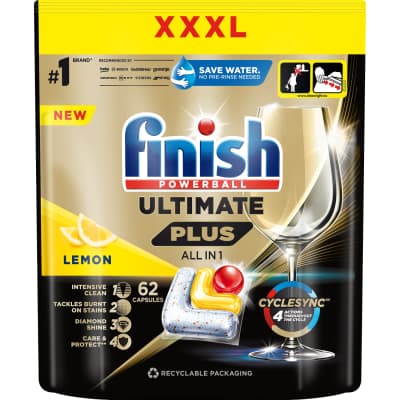 Ind. kaps. FINISH POWERBALL LEMON,62vnt.