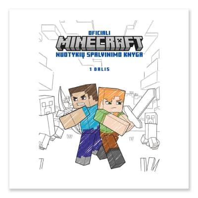 Knyga OFIC. MINECRAFT NUOTYK. SPALV. KNYGA 1D