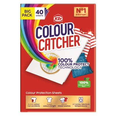 Skalb. servetėlės K2R COLOR CATCHER, 40 vnt.