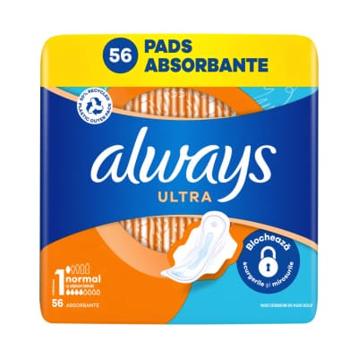 Hig. paketai ALWAYS UL. NORMAL MP S1, 56 vnt