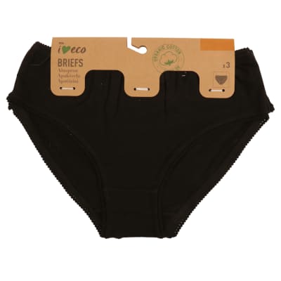 Merg. kelnaitės I LOVE ECO, 146 / 152, 3 vnt.