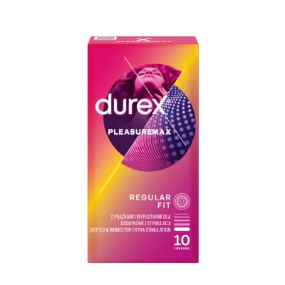 Prezervatyvai DUREX PLEASUREMAX, 10 vnt.