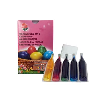 Marmuriniai kiaušinių dažai, 5 spalvos, ES26