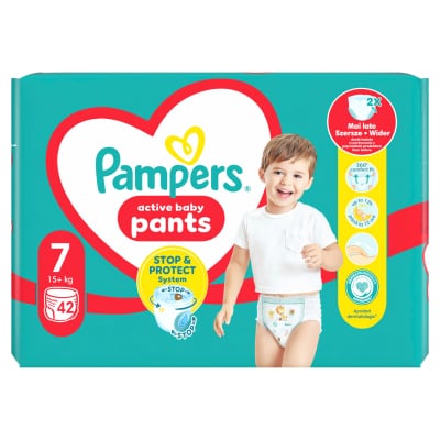 Sauskelnės PAMPERS PANTS GIANT P. S7, 42 vnt.