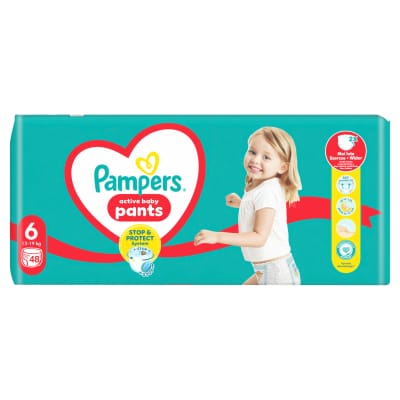 Sauskelnės PAMPERS PANTS GIANT P. S6, 48 vnt.
