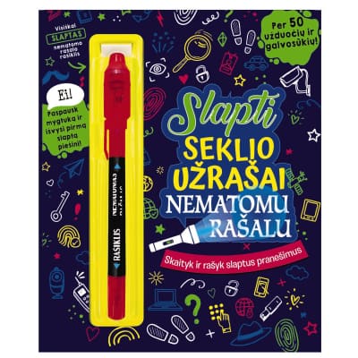 Knyga SLAPTI SEKLIO UŽRAŠ. NEMAT. RAŠALU