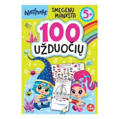 Knyga NYKŠTUKAS.SMEGENŲ MANKŠTA.100 UŽDUOTYS