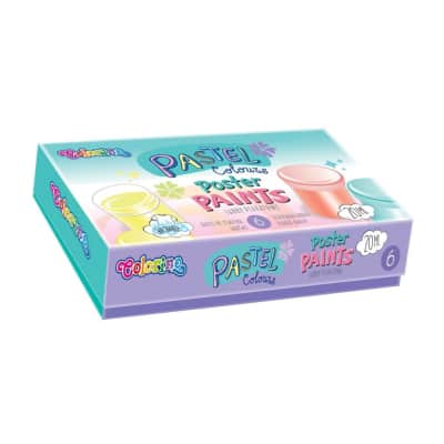 Pasteliniai dažai COLORINO, 6 x 20 ml, BS25