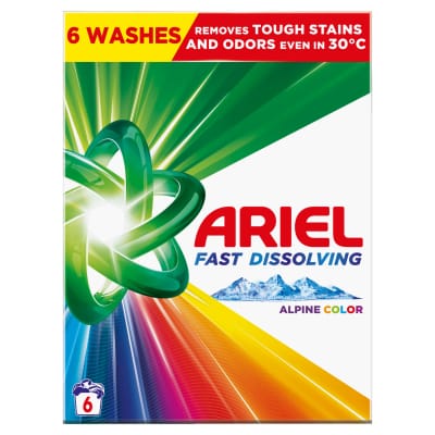 Skalbimo milteliai ARIEL COLOR, 6 sk., 330 g