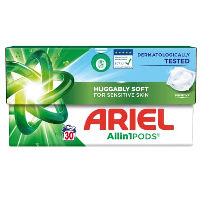 Skalb. plov. kaps. ARIEL SENSITIVE, 30 vnt