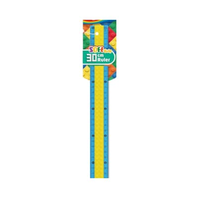 Liniuotė KEYROAD, Lego 30cm, asorti