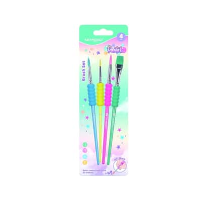 Šepetėlių rinkinys KEYROAD PASTEL, 4 vnt