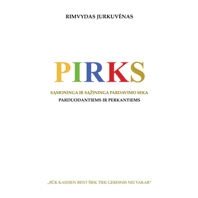 Knyga PIRKS. SĄMON. IR SĄŽ. PARDAV. SEKA