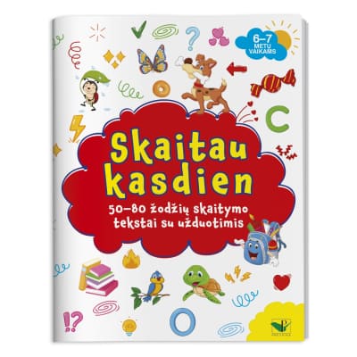 Knyga SKAITAU KASDIEN.50-80 ŽODŽIŲ TEKSTAI