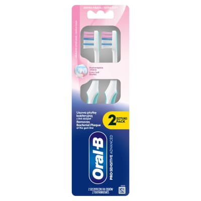 Dantų šep. ORAL B PRO-SENS. ADVANCED, 2 vnt.