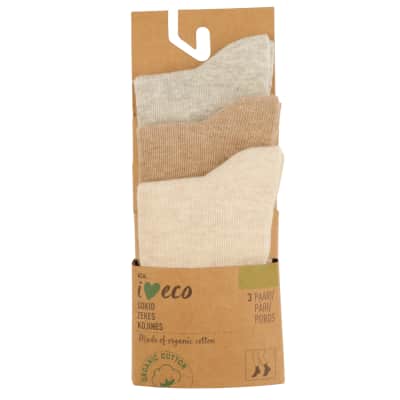 Vaik. kojinės I LOVE ECO, 25 / 27, 3 p.