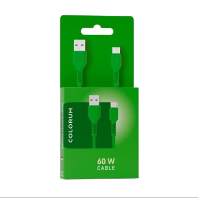 Kabelis USB-A USB-C COLORUM, 1,8m 3A, AW25