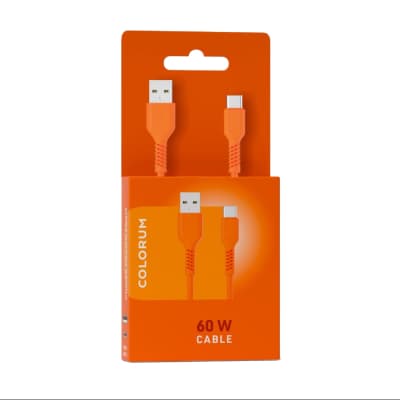 Kabelis USB-A USB-C COLORUM, 1,8m 3A, AW25